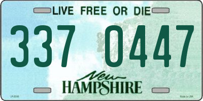 NH license plate 3370447