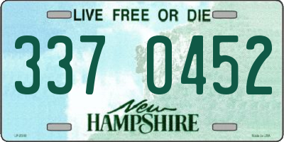 NH license plate 3370452
