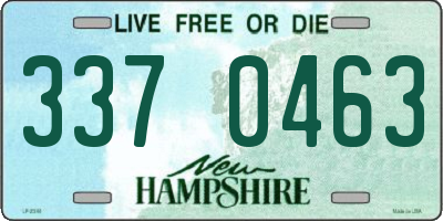 NH license plate 3370463