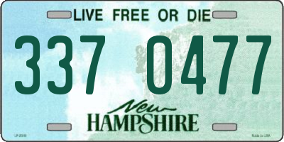 NH license plate 3370477
