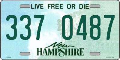 NH license plate 3370487