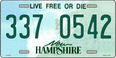 NH license plate 3370542