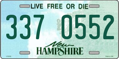 NH license plate 3370552