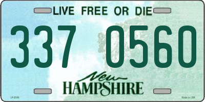 NH license plate 3370560