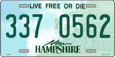 NH license plate 3370562