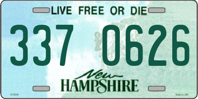 NH license plate 3370626