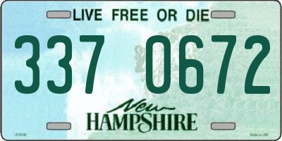 NH license plate 3370672