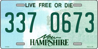 NH license plate 3370673