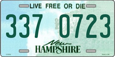 NH license plate 3370723