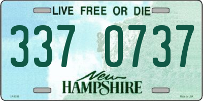 NH license plate 3370737