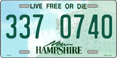 NH license plate 3370740