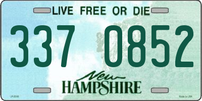 NH license plate 3370852