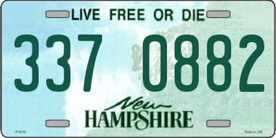 NH license plate 3370882