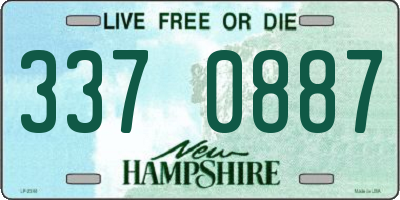 NH license plate 3370887