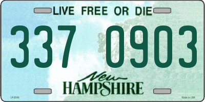 NH license plate 3370903