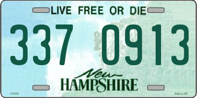NH license plate 3370913