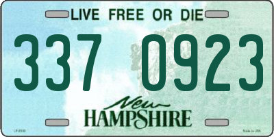 NH license plate 3370923