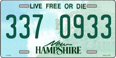 NH license plate 3370933
