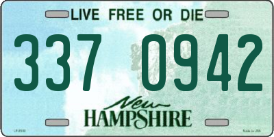 NH license plate 3370942