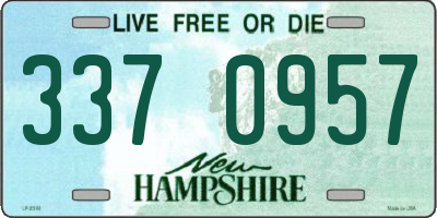 NH license plate 3370957