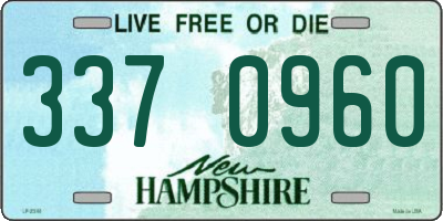 NH license plate 3370960