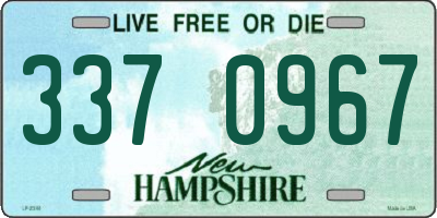 NH license plate 3370967