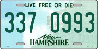NH license plate 3370993