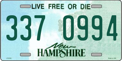 NH license plate 3370994
