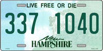 NH license plate 3371040