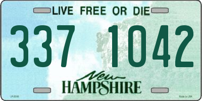 NH license plate 3371042