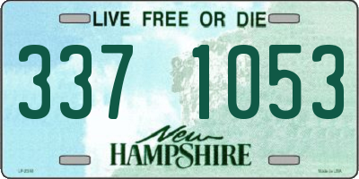 NH license plate 3371053