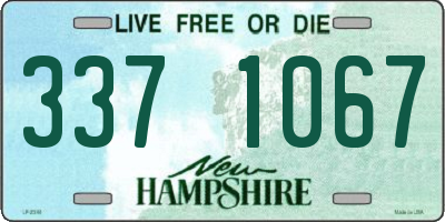 NH license plate 3371067