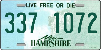 NH license plate 3371072