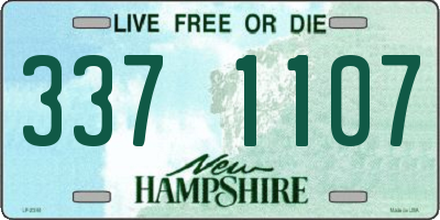 NH license plate 3371107
