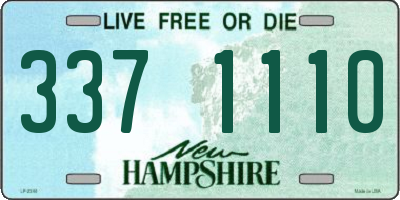 NH license plate 3371110