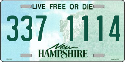 NH license plate 3371114