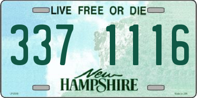 NH license plate 3371116