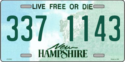 NH license plate 3371143