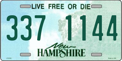 NH license plate 3371144