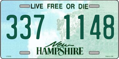 NH license plate 3371148