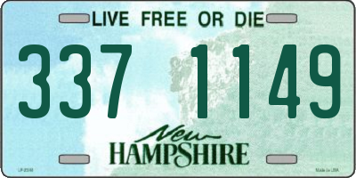 NH license plate 3371149