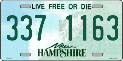 NH license plate 3371163