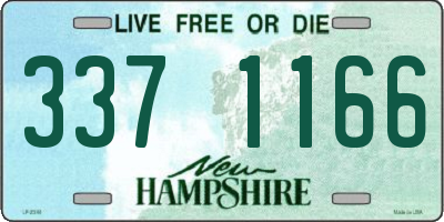 NH license plate 3371166
