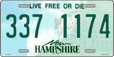NH license plate 3371174