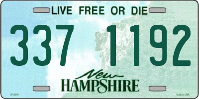 NH license plate 3371192
