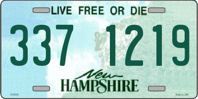 NH license plate 3371219