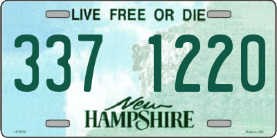 NH license plate 3371220
