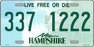 NH license plate 3371222