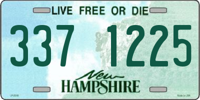 NH license plate 3371225