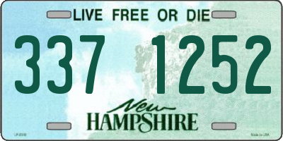 NH license plate 3371252
